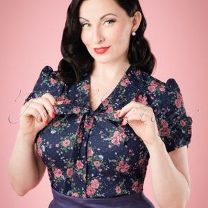 Collectif Floral Blouse SOLD ON ANOTHER PLATFORM